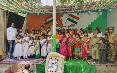 77th Independence Day Celebrations at Aashirwad E.M School