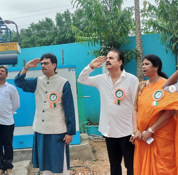 Honorable Chief Guest, Sri. Praveen garu, Site Director &Chief Financial Officer at Berkadia, delivered a powerful and inspiring message to our children on 15th August 2025 Independence Day. 